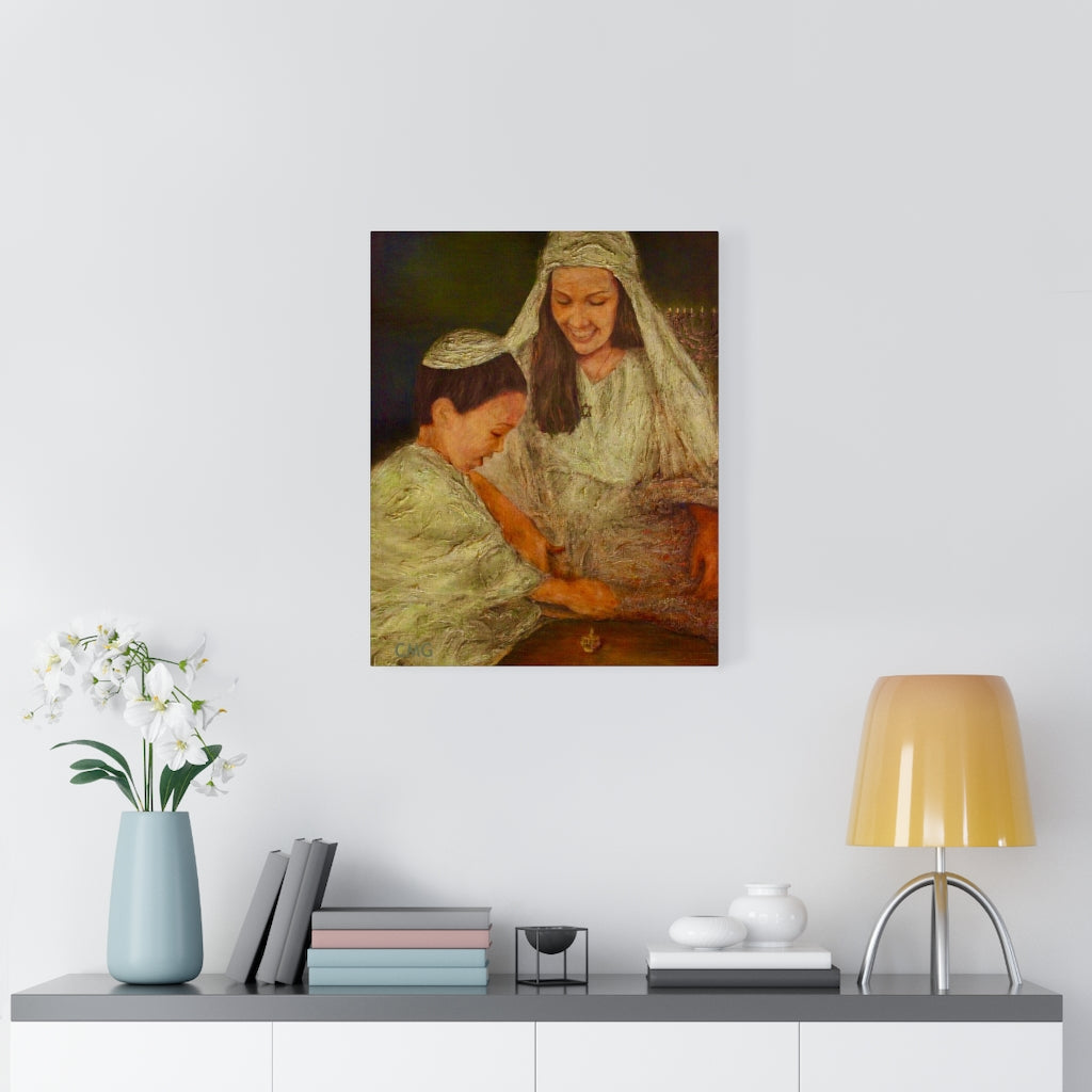 THE VIRGIN MARY AND JESUS CELEBRATED HANUKKAH.