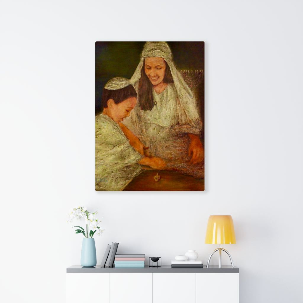 THE VIRGIN MARY AND JESUS CELEBRATED HANUKKAH.
