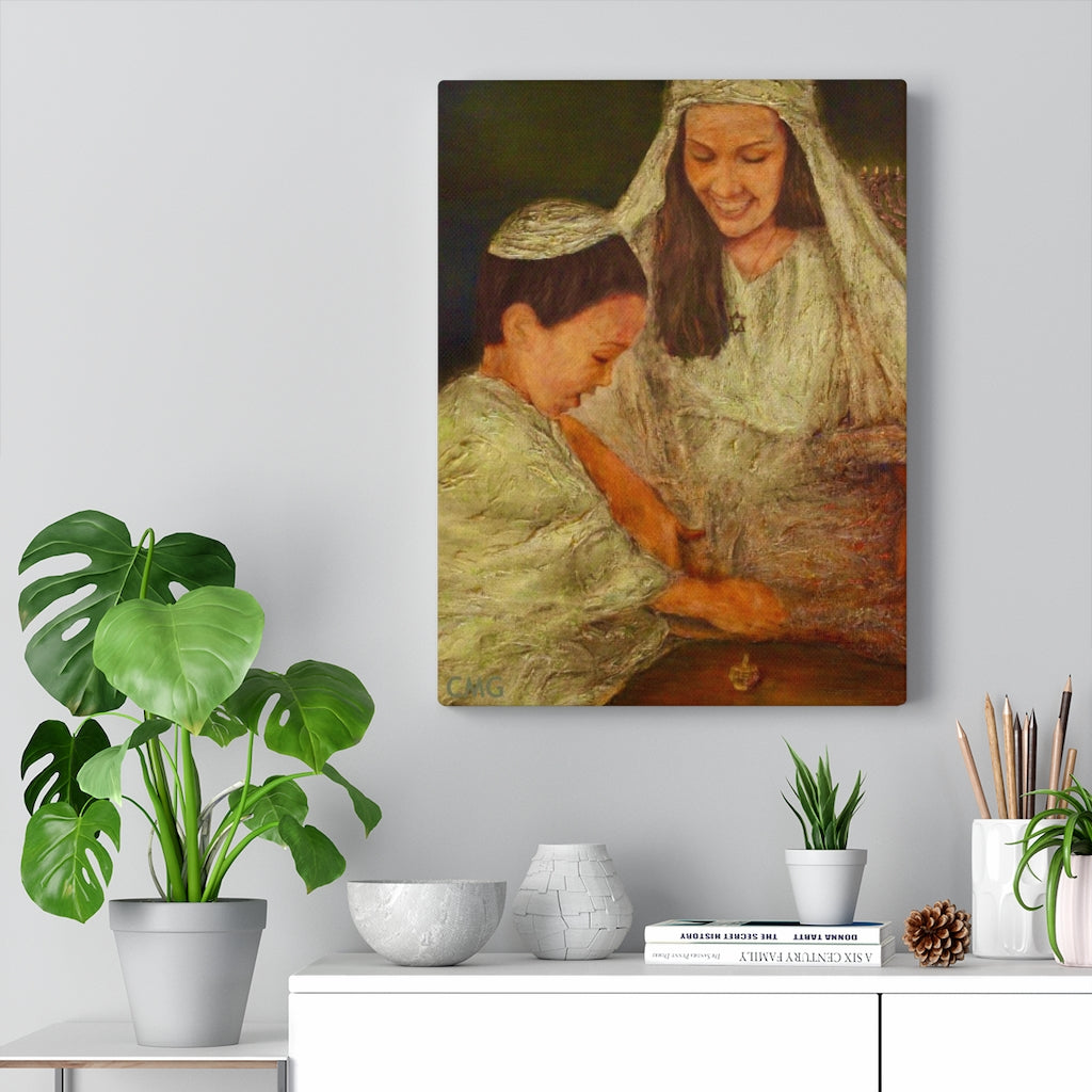 THE VIRGIN MARY AND JESUS CELEBRATED HANUKKAH.