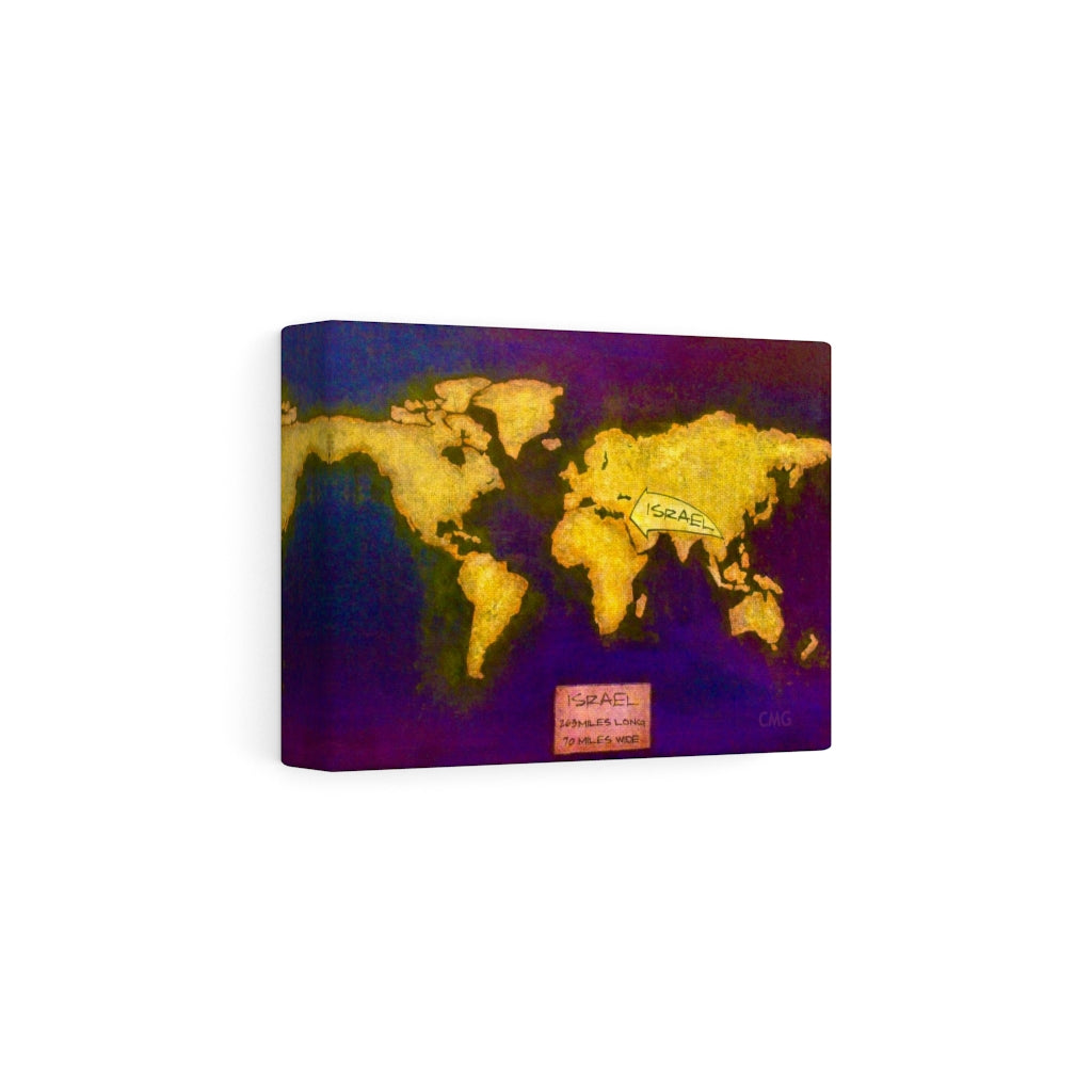 WHERE IS ISRAEL? Where is this place where Jesus was born, lived, and died as a Jewish man? The history of Israel is very complicated. But in short, Israel exists today and it is only about 265 miles long and 70 miles wide.