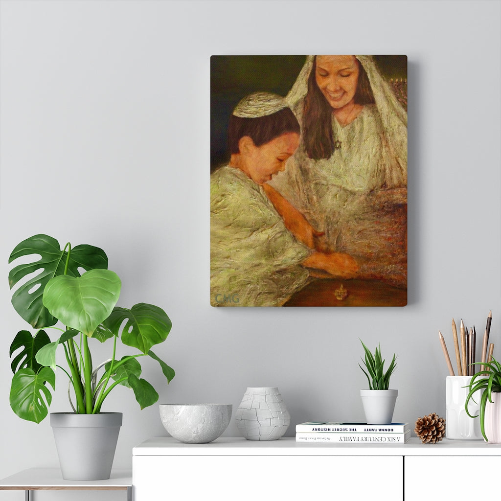 THE VIRGIN MARY AND JESUS CELEBRATED HANUKKAH.