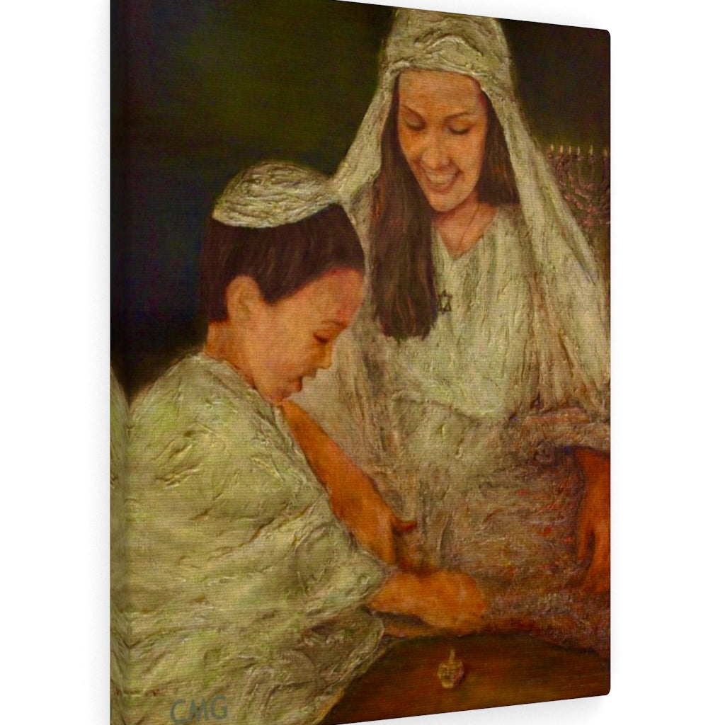THE VIRGIN MARY AND JESUS CELEBRATED HANUKKAH.